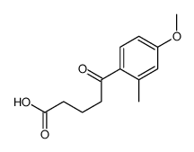 5-(4-Methoxy-2-methylphenyl)-5-oxopentanoic acid结构式