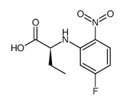 (2S)-2-[(5-fluoro-2-nitrophenyl)amino]-butanoic acid结构式