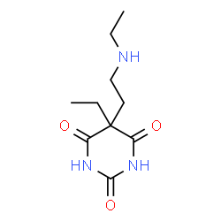 2,4,6(1H,3H,5H)-Pyrimidinetrione,5-ethyl-5-[2-(ethylamino)ethyl]-(9CI) structure