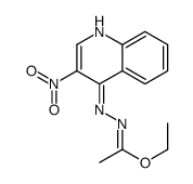 ethyl N-(3-nitroquinolin-4-yl)ethanehydrazonate Structure