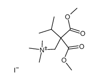 2,2-bis(methoxycarbonyl)-N,N,N,3-tetramethylbutan-1-aminium iodide Structure