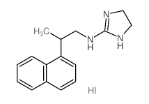 N-(2-naphthalen-1-ylpropyl)-4,5-dihydro-1H-imidazol-2-amine结构式