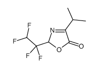 4-propan-2-yl-2-(1,1,2,2-tetrafluoroethyl)-2H-1,3-oxazol-5-one结构式