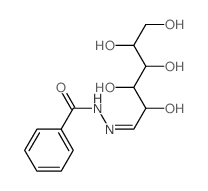 N-(2,3,4,5,6-pentahydroxyhexylideneamino)benzamide Structure