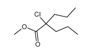 2-chloro-2-propyl-pentanoic acid methyl ester Structure