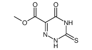 5-oxo-3-thioxo-2,3,4,5-tetrahydro-[1,2,4]triazine-6-carboxylic acid methyl ester Structure