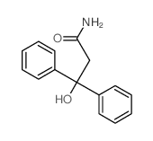 Hydracrylamide, 3,3-diphenyl- Structure