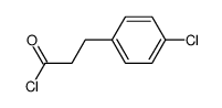 Benzenepropanoyl chloride, 4-chloro- structure