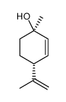 (1R-trans) 1-Methyl-4-(1-methylethenyl)-2-cyclohexene-1-ol Structure