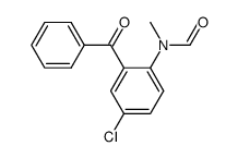 N-methyl-N-(2-benzoyl-4-chlorophenyl)formamide结构式