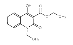 3-Quinolinecarboxylic acid, 1-ethyl-1,2-dihydro-4-hydroxy-2-oxo-, ethyl ester structure