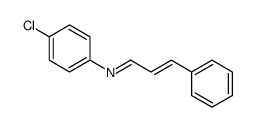 (E)-4-chloro-N-((E)-3-phenylallylidene)aniline结构式