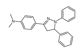 1,5-Diphenyl-3-(4-dimethylaminophenyl)-2-pyrazoline Structure