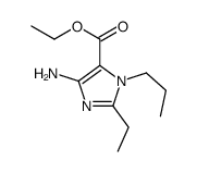 ethyl 5-amino-2-ethyl-3-propylimidazole-4-carboxylate Structure