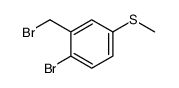 1-bromo-2-(bromomethyl)-4-methylsulfanylbenzene结构式