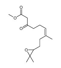 methyl 9-(3,3-dimethyloxiran-2-yl)-7-methyl-3-oxonon-6-enoate结构式