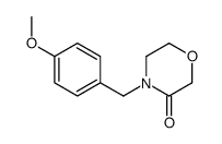 4-[(4-methoxyphenyl)methyl]morpholin-3-one结构式
