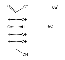 D-gluconic acid , calcium salt monohydrate结构式