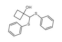 1-(bis(phenylthio)methyl)cyclobutanol结构式