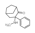 Bicyclo[3.2.1]octan-2-one, 3- (methylamino)-3-phenyl-, hydrochloride Structure