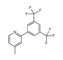 2-[3,5-bis(trifluoromethyl)phenyl]-4-methylpyridine Structure