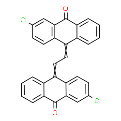 10,10'-(1,2-ethanediylidene)bis[2-chloroanthracen-9(10H)-one] structure