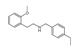 N-[(4-ethylphenyl)methyl]-2-(2-methoxyphenyl)ethanamine Structure