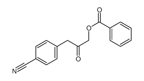 [3-(4-cyanophenyl)-2-oxopropyl] benzoate结构式