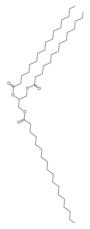 1-myristoyloxy-2-palmitoyloxy-3-stearoyloxy-propane Structure