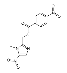 1-methyl-5-nitro-2-(4-nitro-benzoyloxymethyl)-1H-imidazole Structure