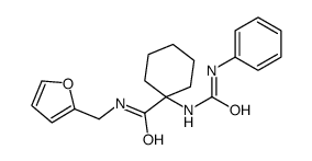 Cyclohexanecarboxamide, N-(2-furanylmethyl)-1-[[(phenylamino)carbonyl]amino]- (9CI) picture