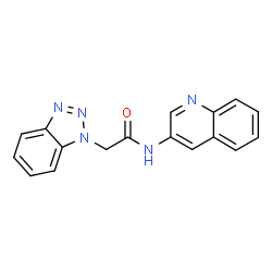 1H-Benzotriazole-1-acetamide,N-3-quinolinyl-(9CI) Structure