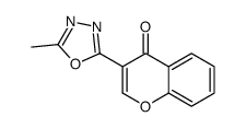 3-(5-methyl-1,3,4-oxadiazol-2-yl)chromen-4-one结构式