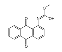 methyl N-(9,10-dioxoanthracen-1-yl)carbamate结构式
