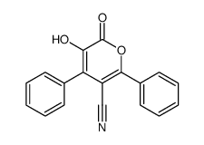 5-hydroxy-6-oxo-2,4-diphenylpyran-3-carbonitrile Structure