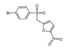 2-[(4-bromophenyl)sulfonylmethyl]-5-nitrofuran Structure