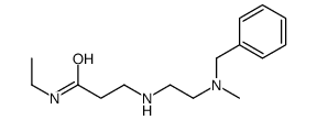 3-[2-[benzyl(methyl)amino]ethylamino]-N-ethylpropanamide结构式