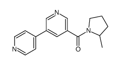 (2-methylpyrrolidin-1-yl)-(5-pyridin-4-ylpyridin-3-yl)methanone Structure