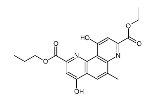 6-methyl-4,10-dioxo-1,4,7,10-tetrahydro-[1,7]phenanthroline-2,8-dicarboxylic acid 8-ethyl ester 2-propyl ester Structure