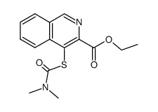 4-Dimethylcarbamoylsulfanyl-isoquinoline-3-carboxylic acid ethyl ester结构式