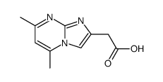 (5,7-dimethyl-imidazo[1,2-a]pyrimidin-2-yl)-acetic acid结构式