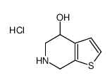 4,5,6,7-tetrahydrothieno[2,3-c]pyridin-4-ol,hydrochloride结构式