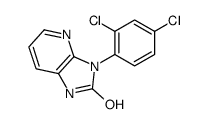 3-(2,4-dichlorophenyl)-1H-imidazo[4,5-b]pyridin-2-one结构式