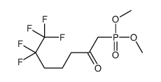 1-dimethoxyphosphoryl-6,6,7,7,7-pentafluoroheptan-2-one结构式