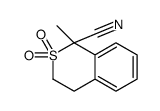 1-methyl-2,2-dioxo-3,4-dihydroisothiochromene-1-carbonitrile Structure