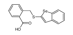 2-(1-benzoselenophen-2-ylsulfanylmethyl)benzoic acid Structure