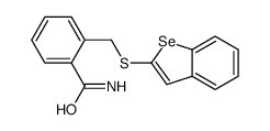 2-(1-benzoselenophen-2-ylsulfanylmethyl)benzamide Structure