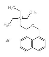 Ethanaminium,N,N,N-triethyl-2-(1-naphthalenylmethoxy)-, bromide (1:1)结构式