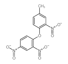 1-(4-methyl-2-nitro-phenoxy)-2,4-dinitro-benzene structure