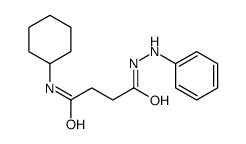 N-cyclohexyl-4-oxo-4-(2-phenylhydrazinyl)butanamide结构式